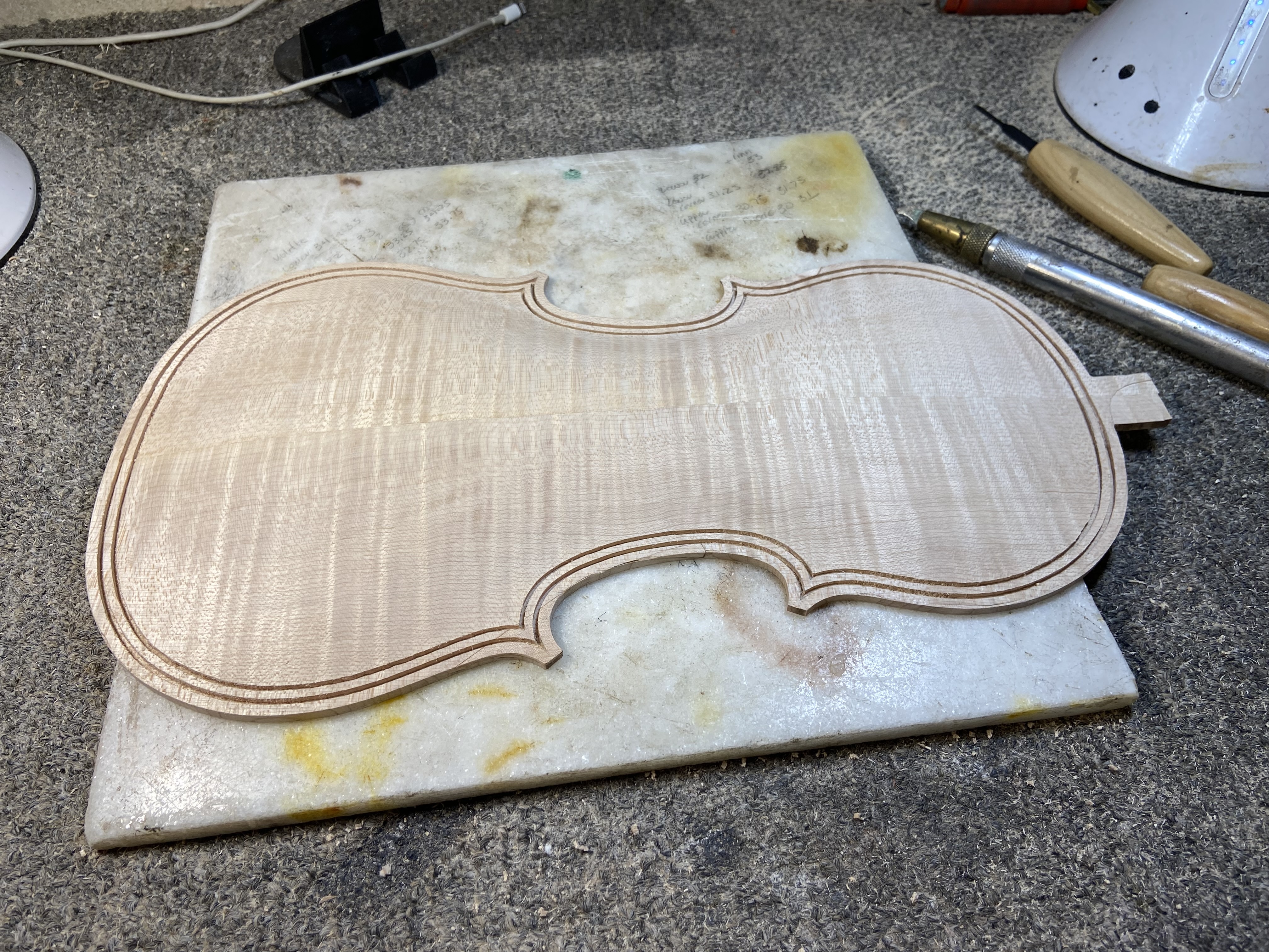 back purfling grooves carved