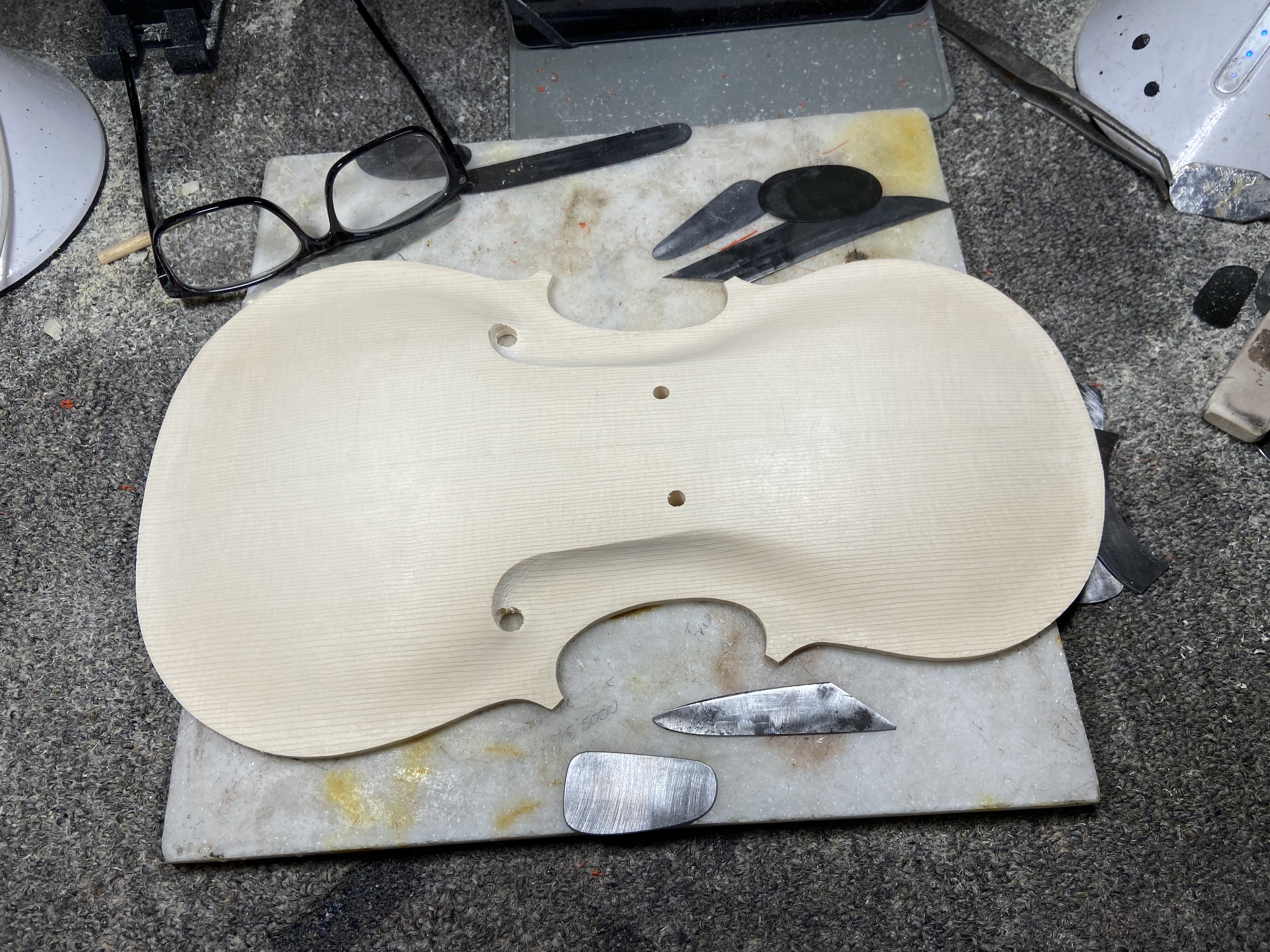 front top carved
