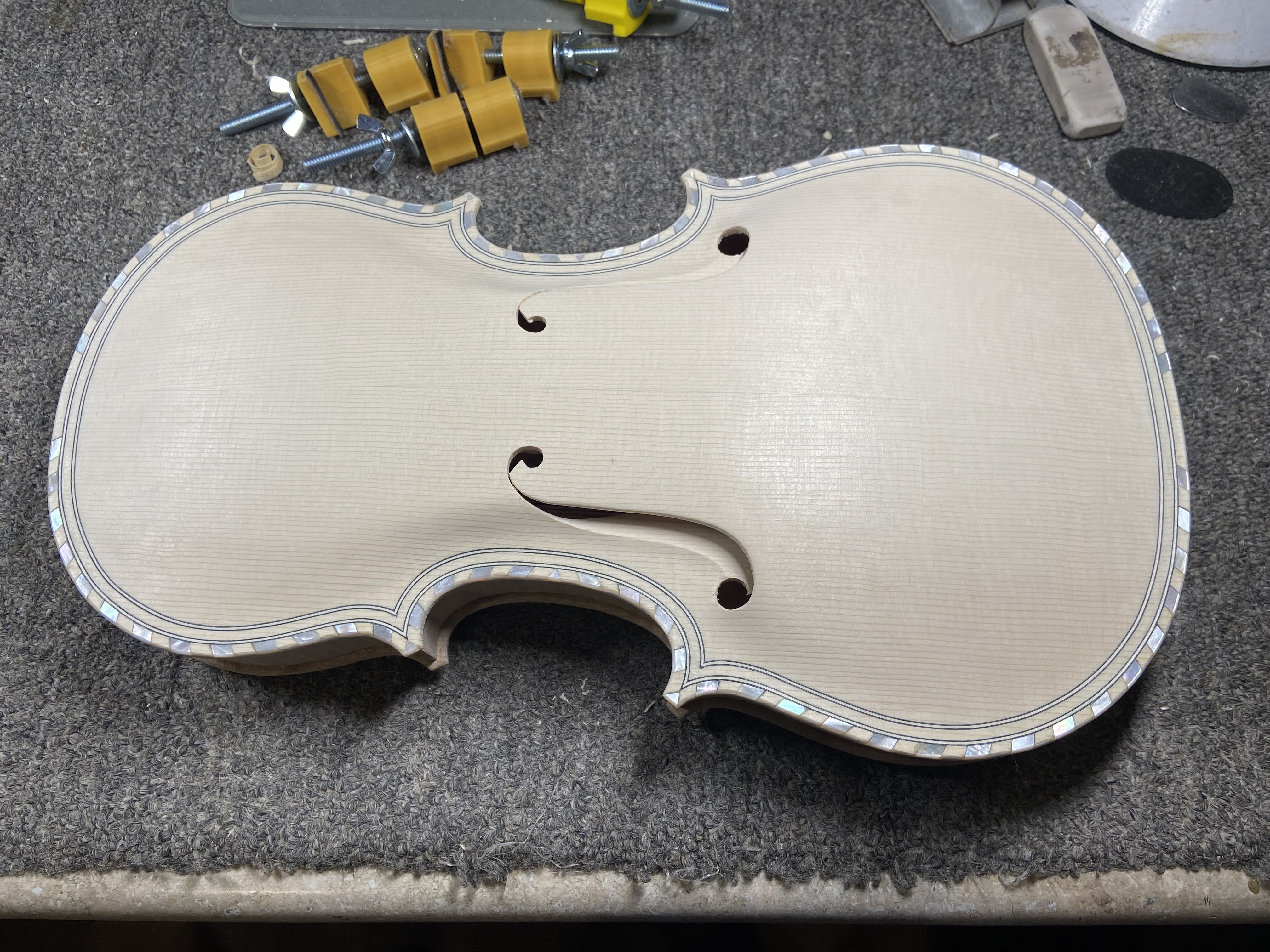 front complete and glued to ribs