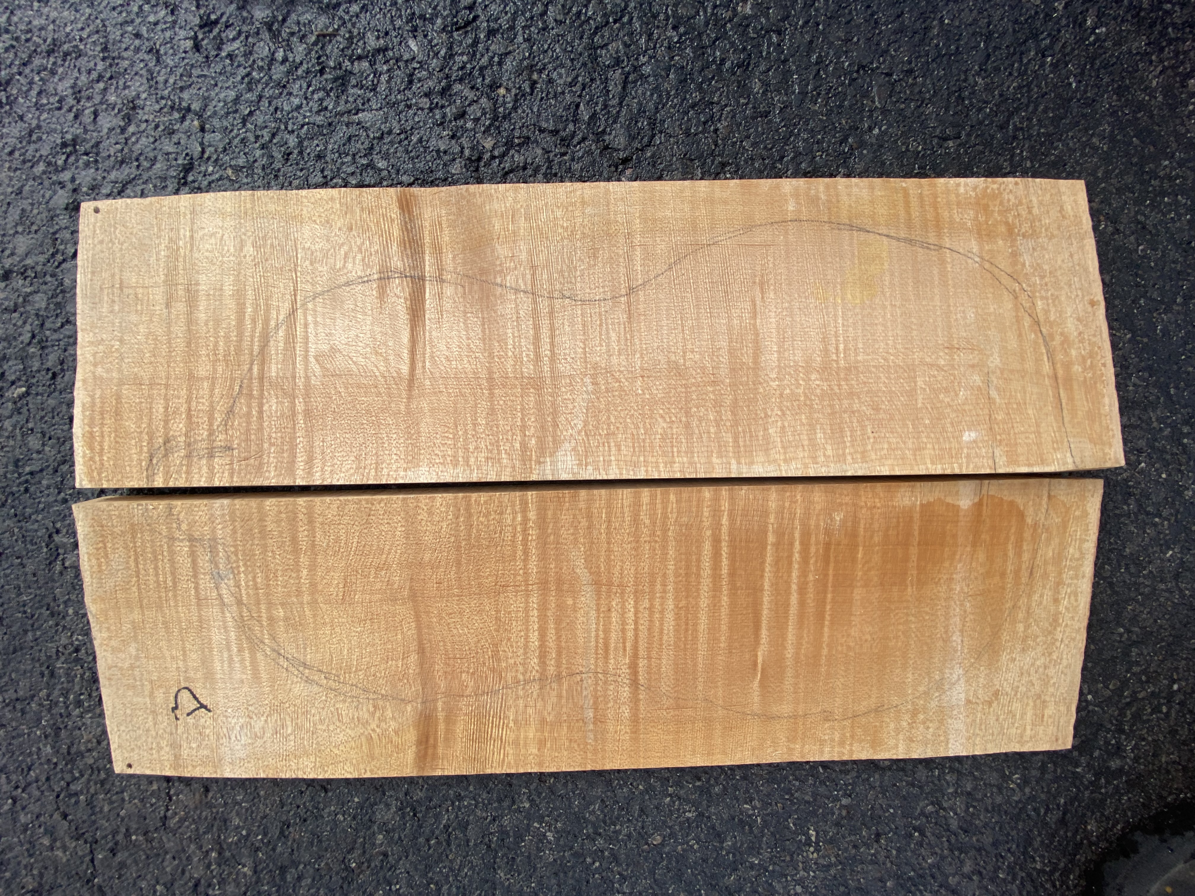 Quarter sawn book match
